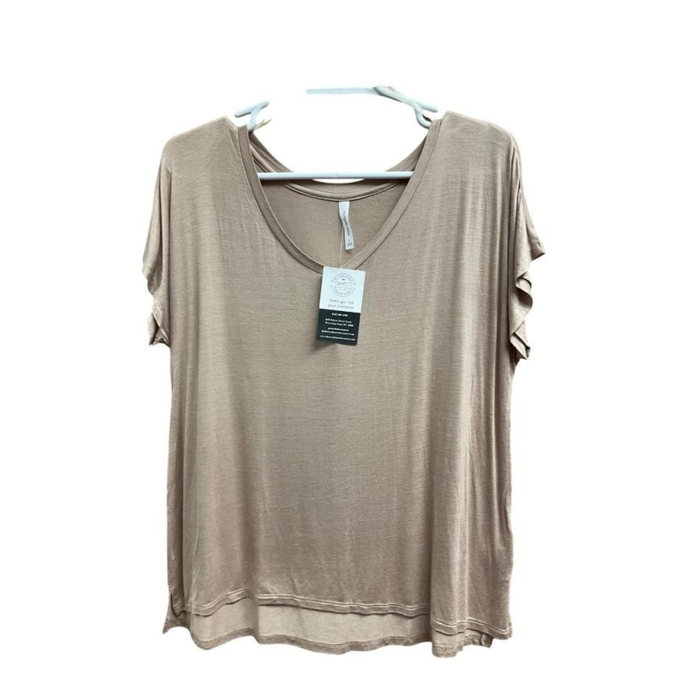Casual Women's Taupe T-Shirt